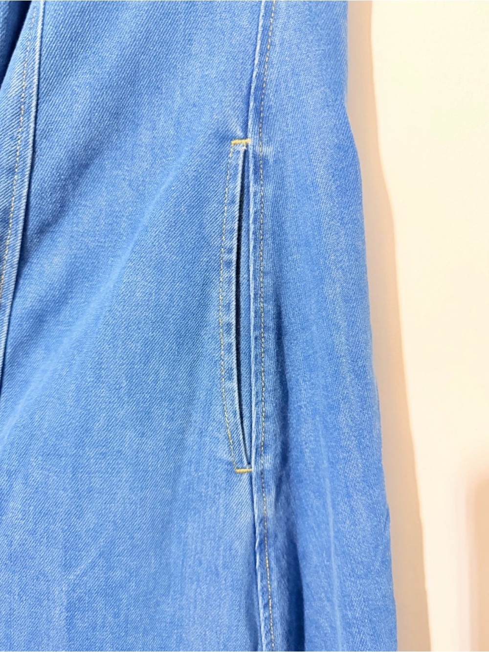 SOVERE Women’s Washed Blue Denim Maxi Dress - Picture 5 of 6